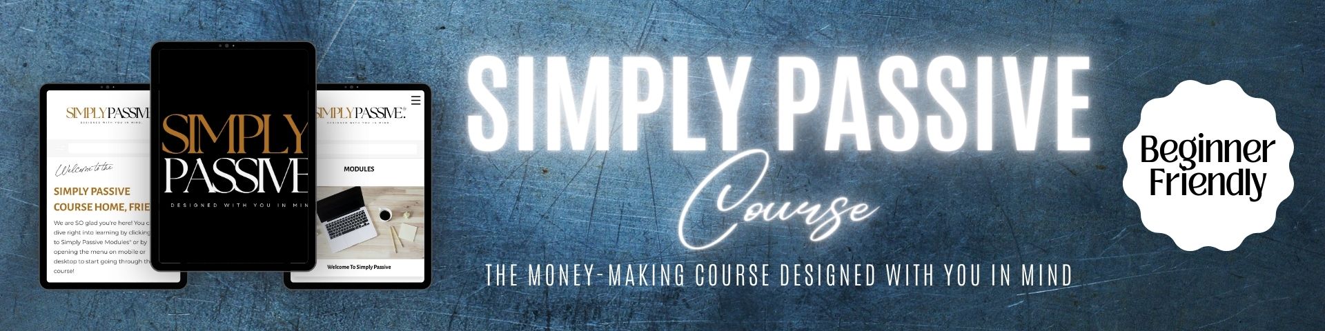 Make Money Online and from Home with DFY products like Simply Passive