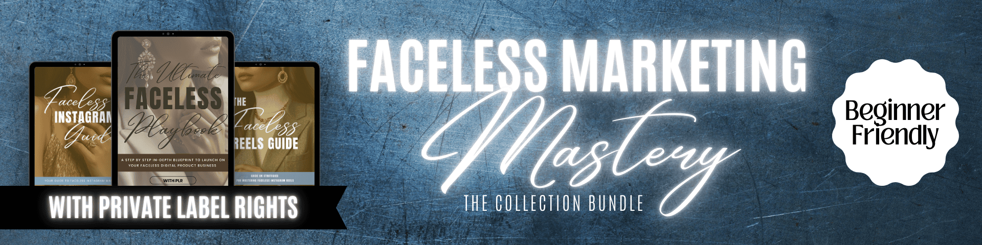 PLR Digital Products to Rebrand and Sell - Faceless Digital Marketing Faceless Reels Guide Faceless Marketing for Beginners Beginner Friendly Faceless Digital Marketing Strategies for Instagram Mastery Collection