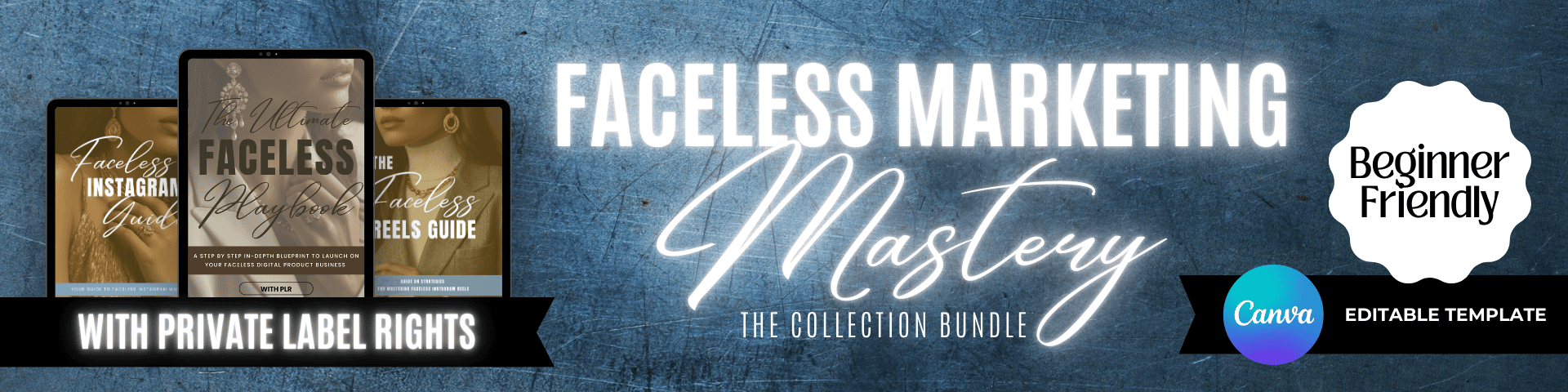 PLR Digital Products to Rebrand and Sell - Faceless Digital Marketing Faceless Reels Guide Faceless Marketing for Beginners Beginner Friendly Faceless Digital Marketing Strategies for Instagram Mastery Collection
