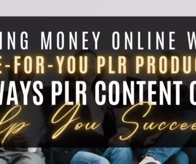 Woman creating passive income through Done-For-You PLR products